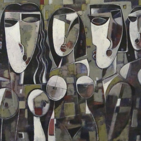 SILVER LADIES · 80 x 120 cm (sold) by Paul Ygartua