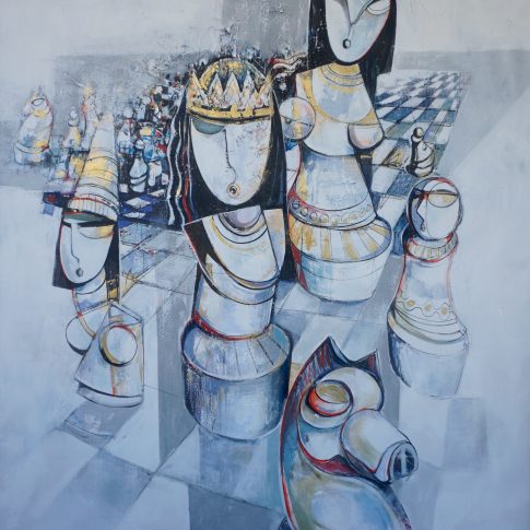 Checkmate 2 · 120 x 145 cm by Paul Ygartua