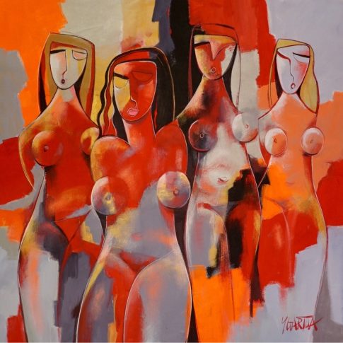 Passionate Expressions · 120 x 120 cm by Paul Ygartua