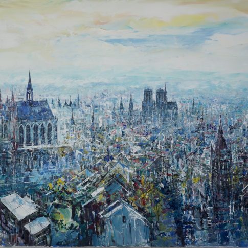 Romance in Paris · 168 X 60 CM by Paul Ygartua