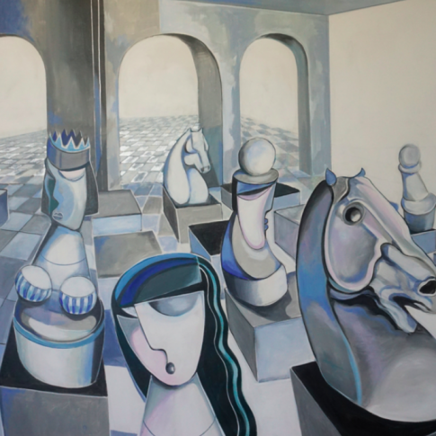 CHECKMATE · 120 x 150 cm by Paul Ygartua